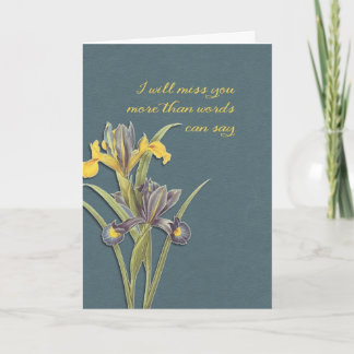 I will miss you, hospice, final goodbye card