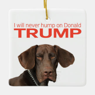 I will never hump on Donald Trump! Ceramic Tree Decoration