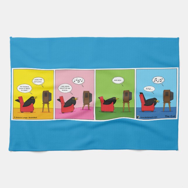 I Will Never Sleep Comic Tea Towel (Horizontal)