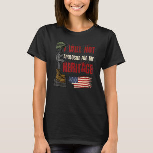 I Will Not Apologise For My Heritage American Vete T-Shirt