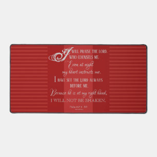 I Will Not Be Shaken - Desk Mat