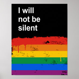 I will not be silent poster