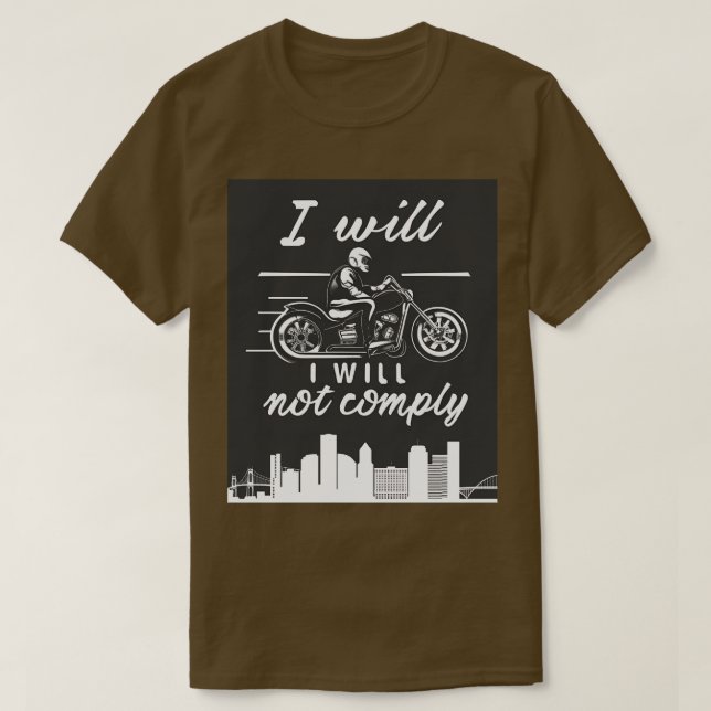 i will not comply T-Shirt (Design Front)
