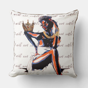 “I Will Not Settle!” - Throw Pillow