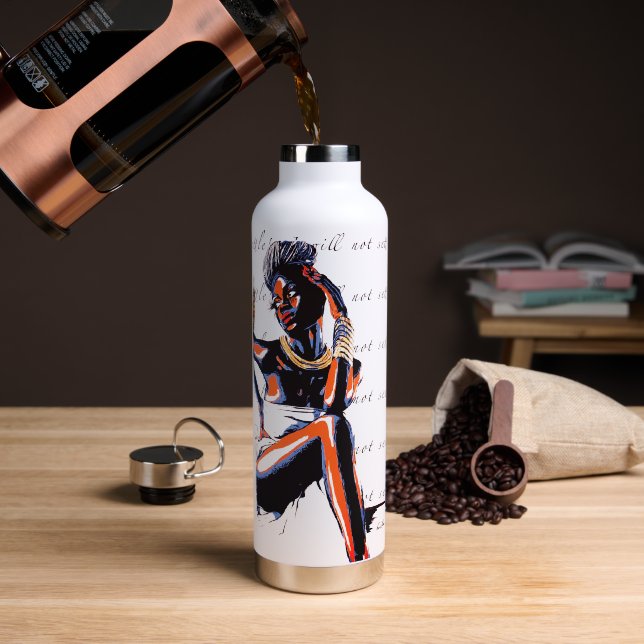 “I Will Not Settle!” - Water Bottle (Coffee)