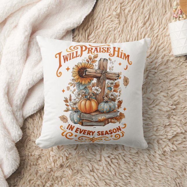 I Will Praise Him...  Cushion (Blanket)