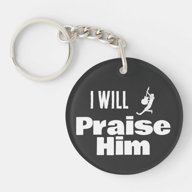 I Will Praise Him, Guitar for the King Key Ring (Front)