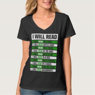 I Will Read Books On A Boat & Everywhere Reading T-Shirt