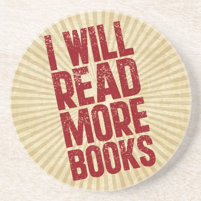 I Will Read More Books Coaster (Front)