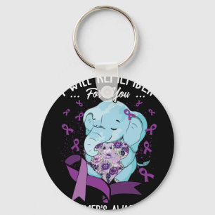I Will Remember For You Alzheimer's Awareness Key Ring