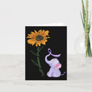 I Will Remember For You Elephant Sunflower Heimerh Card