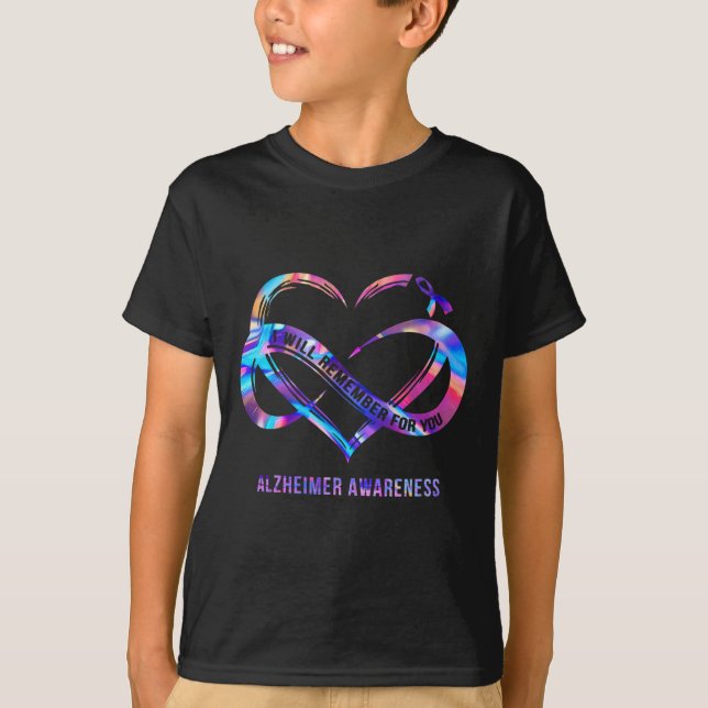 I-will Remember For You Heimerheimer Awareness  T-Shirt (Front)