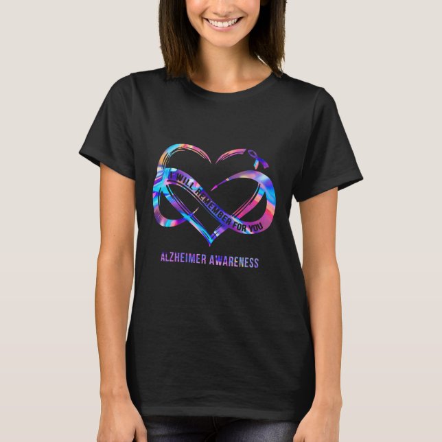 I-will Remember For You Heimerheimer Awareness  T-Shirt (Front)