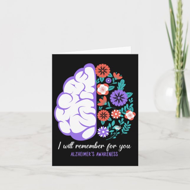 I Will Remember For You Heimerheimer's Awareness B Card (Front)