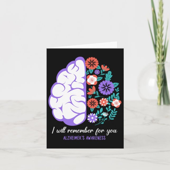 I Will Remember For You Heimerheimer's Awareness B Card (Front)