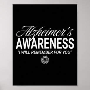 I Will Remember For You Sunflower Heimerheimer Poster