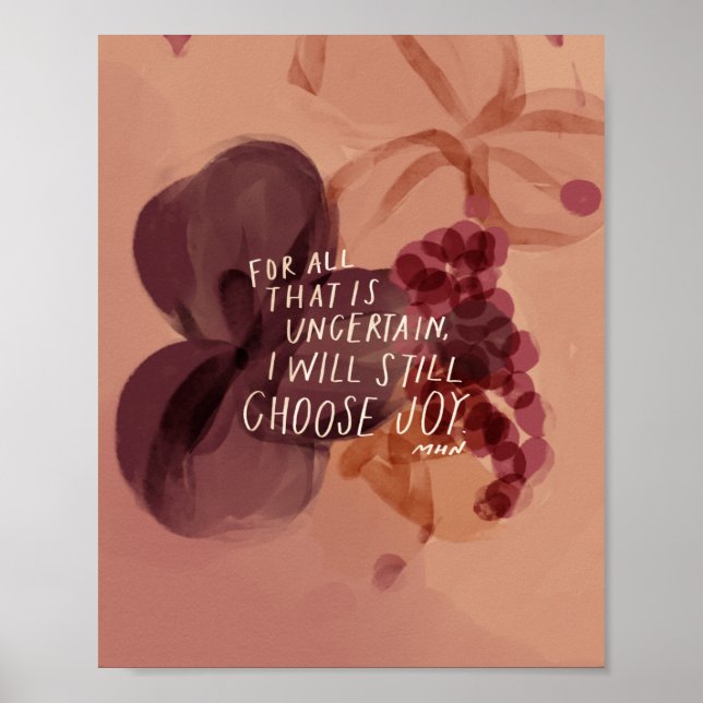 I will still choose joy - inspirational gift poster (Front)
