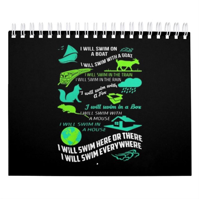 I Will Swim Here Or There I Will Swim Everywhere Calendar (Cover)