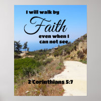 I will Walk By Faith Bible Verse