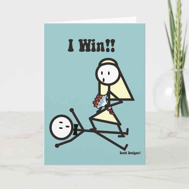 I Win Wedding Announcements (Front)