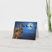 I wish I could fly. Christmas Card