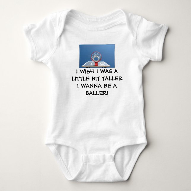 I WISH I WAS A LITTLE BIT TALLER BABY BODYSUIT (Front)