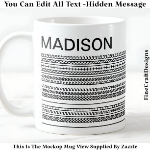 I Wish I Was Painting & Name Hidden Message 091B  Coffee Mug