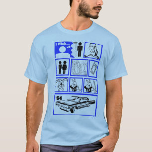 I Wish I was Taller Blue T-Shirt