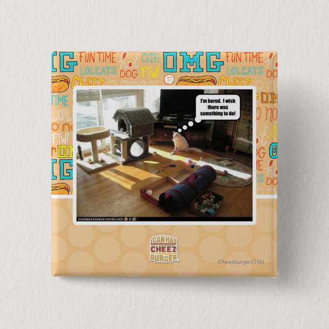 I wish there was something to do 15 cm square badge (Front)