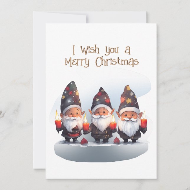 I wish you a Merry Christmas Holiday Card (Front)