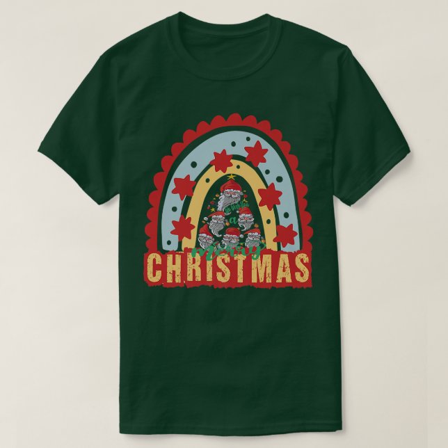I wish you a merry Christmas Santa Claus Snow Adve T-Shirt (Design Front)