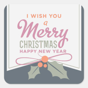 I Wish You a Merry Christmas Stickers
