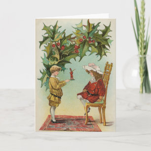 I WIsh You a Merry Christmas - vintage postcard