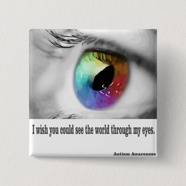 I wish you could see 15 cm square badge (Front)