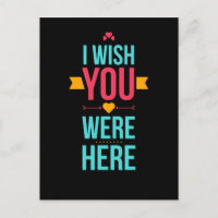 I Wish You Were Here Love Hearts