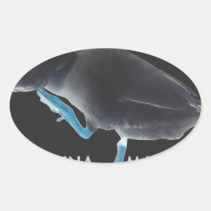 I Woke up Like This Hakuna Matata Oval Sticker