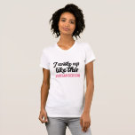I woke up like this #married! Vintage personalised T-Shirt<br><div class="desc">I woke up like this #married! A fun,  vintage graphic personalised typography design. A modern # instagram insta hashtag you will be wearing this t-shirt long after the honeymoon. Part of a collection.</div>