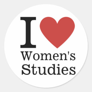 I ❤️ Women's Studies for Students/Faculty CUSTOM Classic Round Sticker