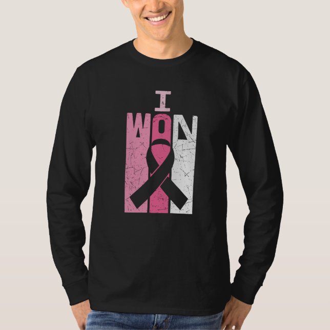 I Won Breast Cancer Awareness Warrior Survivor  T-Shirt (Front)