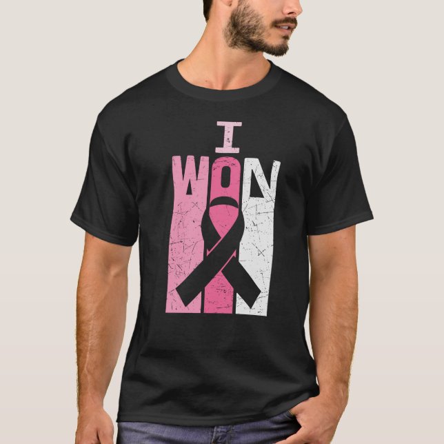 I Won Breast Cancer Awareness Warrior Survivor  T-Shirt (Front)
