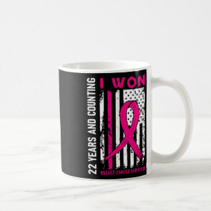 I Won Breast Cancer Survivor 22 Year Anniversary C Coffee Mug