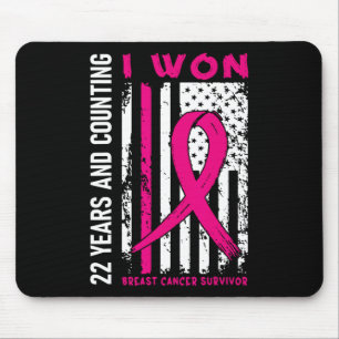 I Won Breast Cancer Survivor 22 Year Anniversary C Mouse Pad