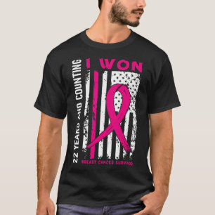 I Won Breast Cancer Survivor 22 Year Anniversary C T-Shirt