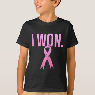 I Won Breast Cancer Survivor Awareness Month Pink  T-Shirt