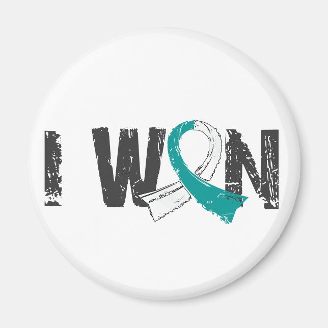 I Won Cervical Cancer Magnet (Front)
