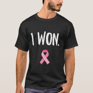 I Won K Ribbon Survivor Breast Cancer Awareness T-Shirt