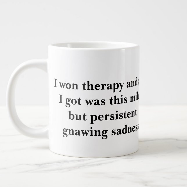I Won Therapy But Mug (Left)