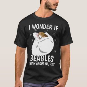 I Wonder If Dream Sleeping Pj Pajama Top Beagle