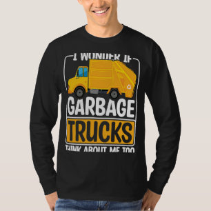 I Wonder If Garbage Trucks Recyling Outfit for Tod T-Shirt