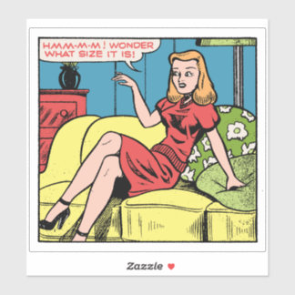 I Wonder What Size It Is • Retro Good Girl Pop Art